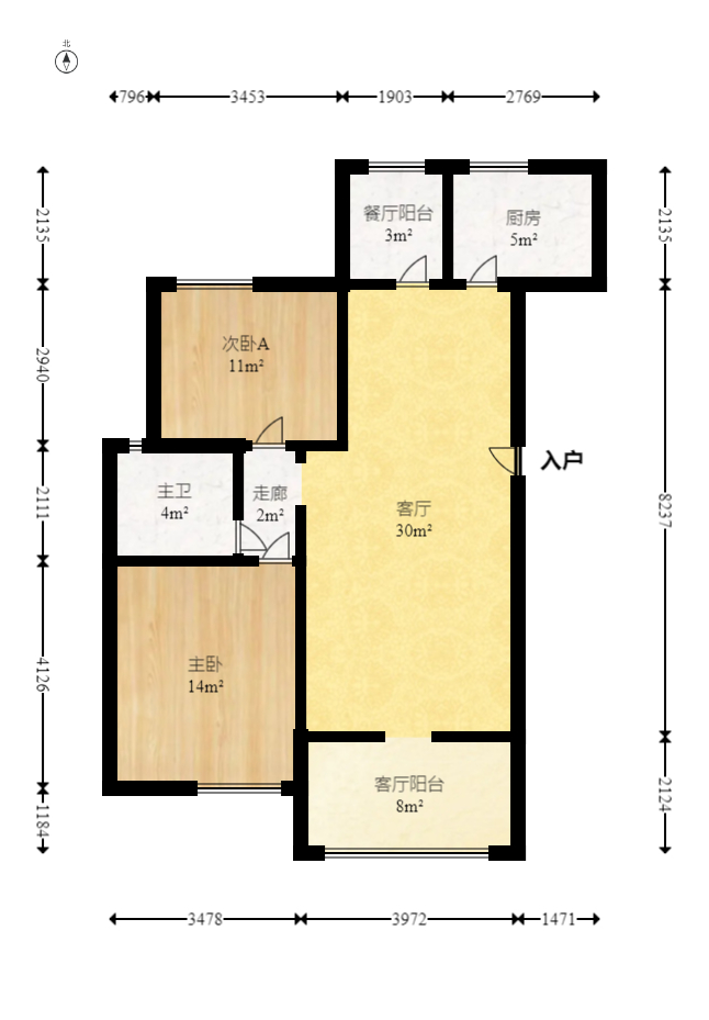 保利花园  2室2厅1卫    2400.0元/月 保利花园  2室2厅1卫    2400.0元/月户型图
