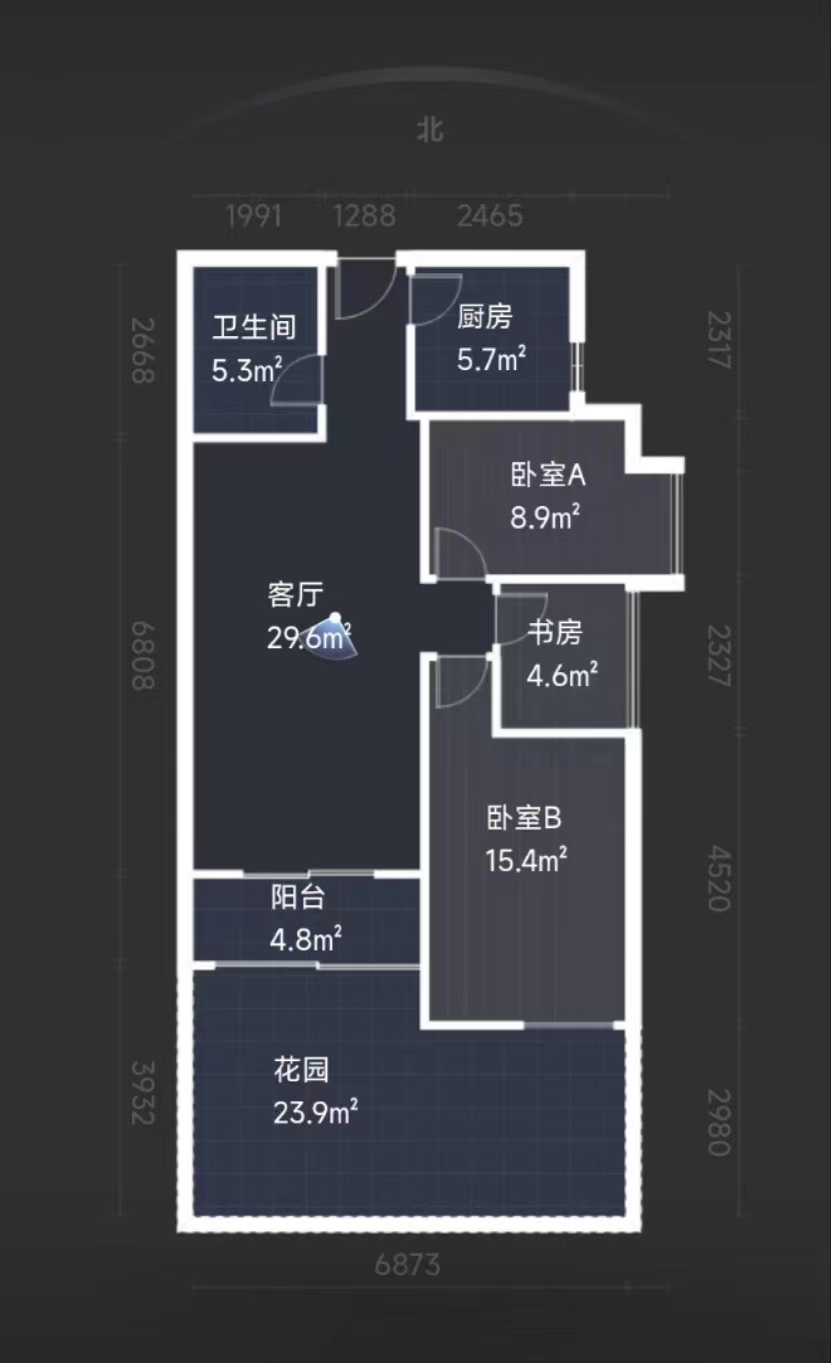 融侨馨苑  3室1厅1卫   195.00万室内图1