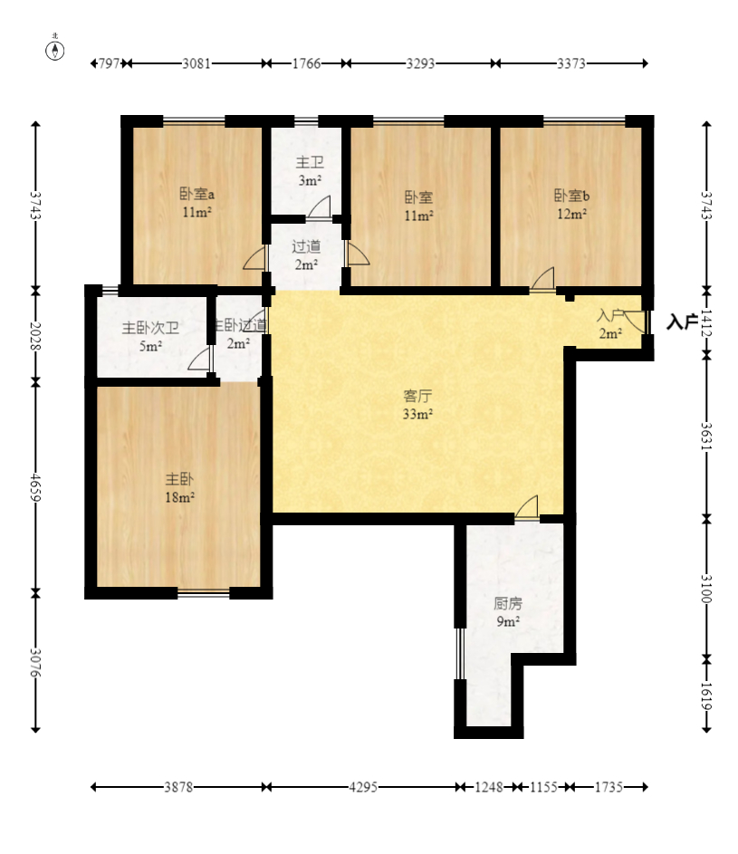 花样年华  4室2厅2卫    69.8万 花样年华  4室2厅2卫    69.8万户型图