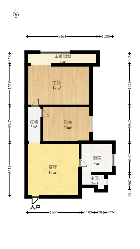 尚都花园城  2室1厅1卫    39.8万室内图1