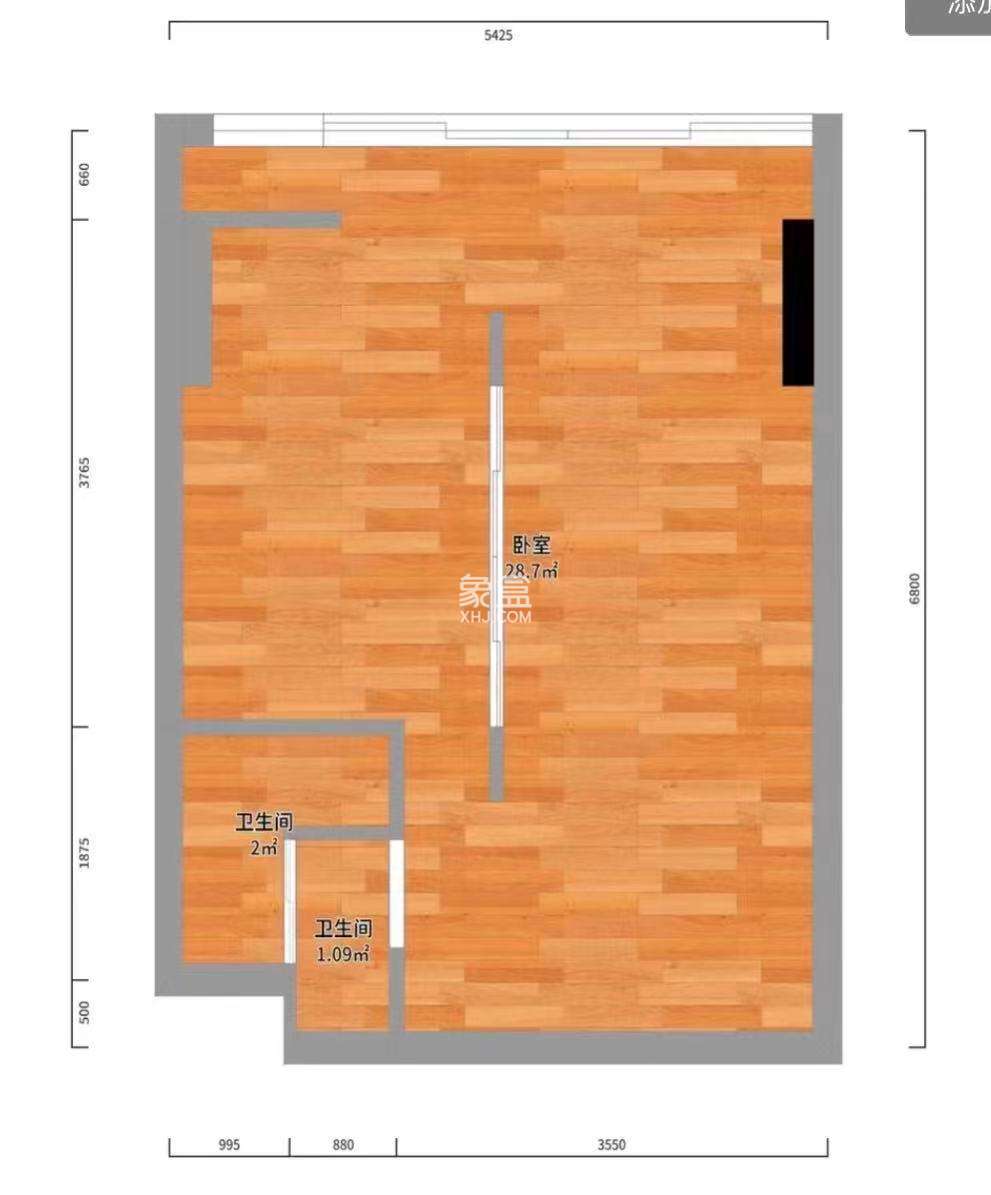 城市公园  1室1厅1卫   24.00万