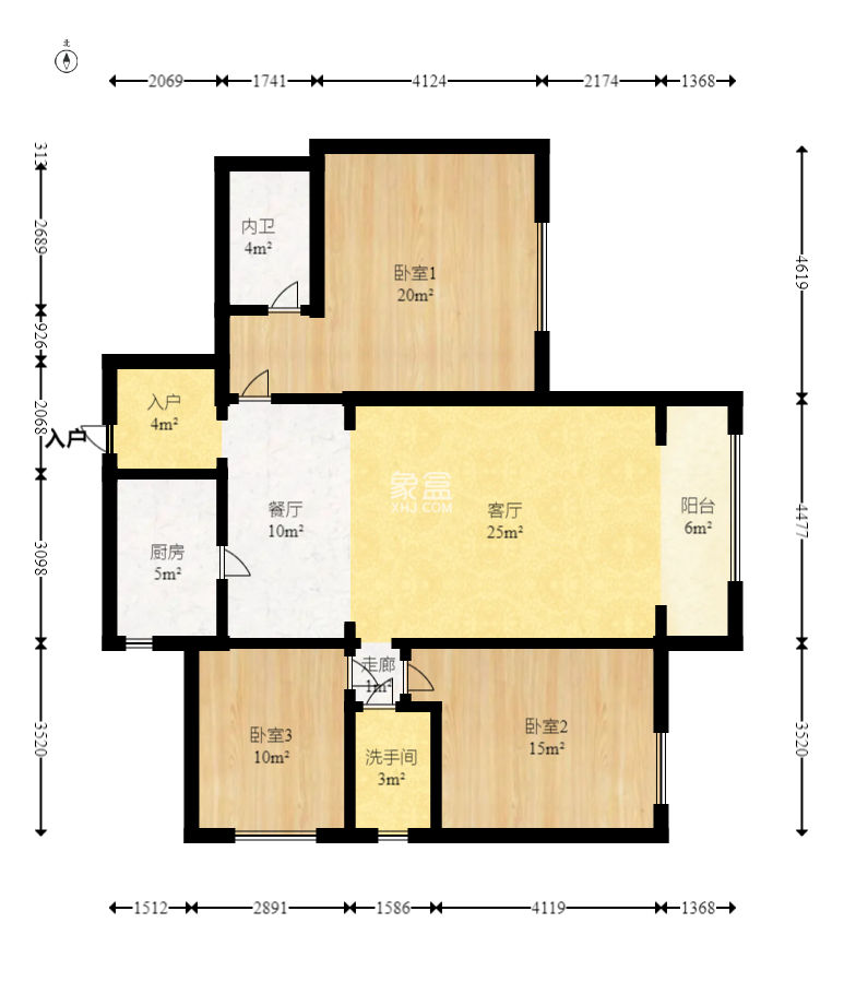 仁和香堤雅境  3室2厅1卫   90.00万
