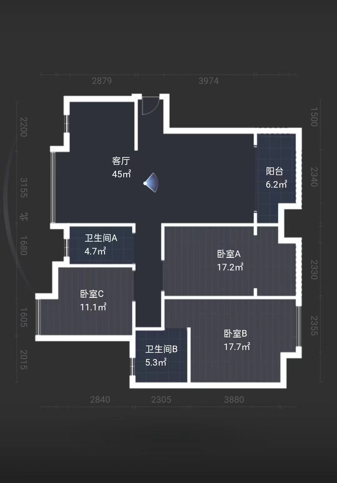 学府华庭  3室2厅2卫   58.00万