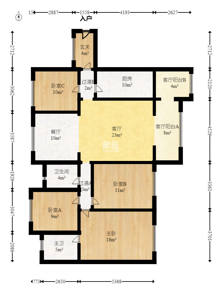 天麓尚层  4室2厅2卫    86.0万
