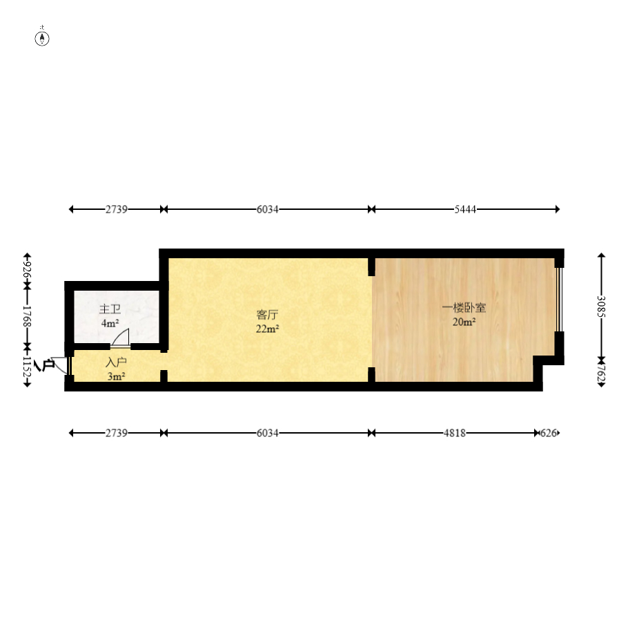 城市經(jīng)典  2室2廳1衛(wèi)    81.0萬室內(nèi)圖1