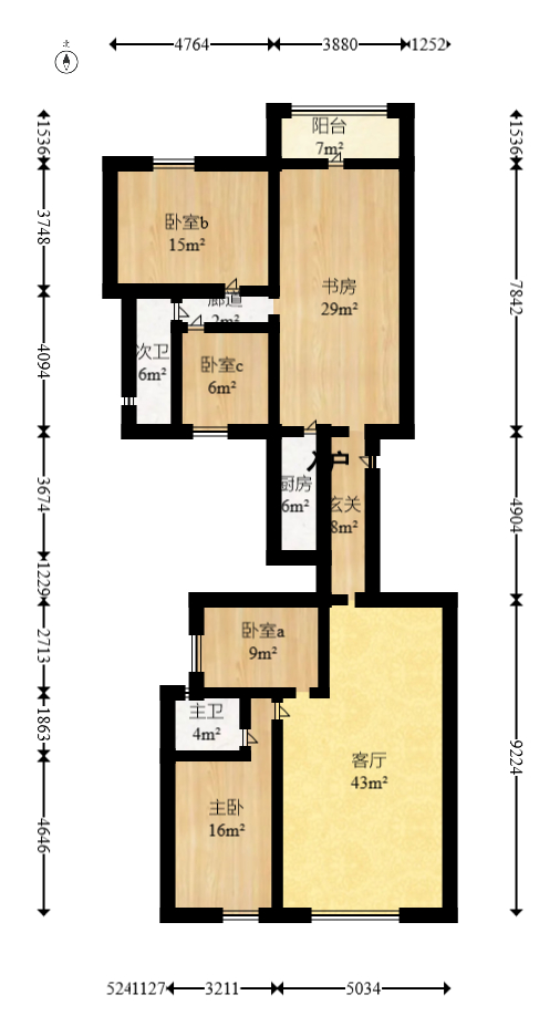 润芳园  2室2厅1卫   98.00万室内图1