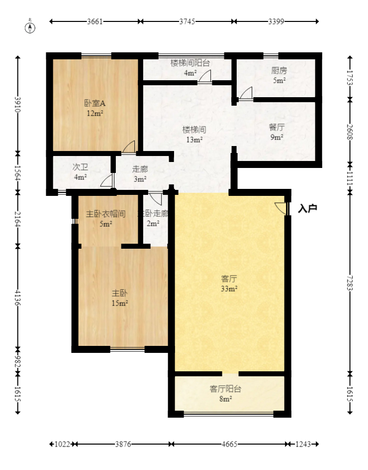 柠檬丽都 4室2厅1卫 68.0万 柠檬丽都 4室2厅1卫 68.0万户型图