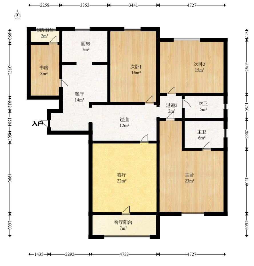 德润园 4室2厅2卫 109.0万 德润园 4室2厅2卫 109.0万户型图