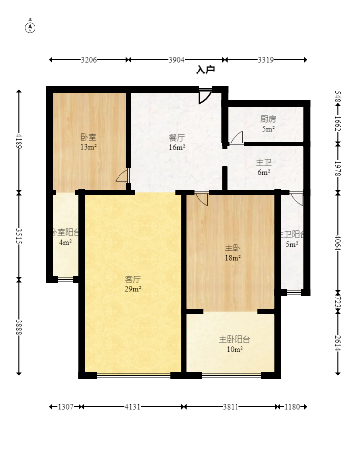 红树湾 2室2厅1卫 55.5万 红树湾 2室2厅1卫 55.5万户型图
