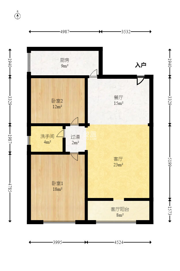 曙光领峰（曙光家园）  2室2厅1卫   101.50万