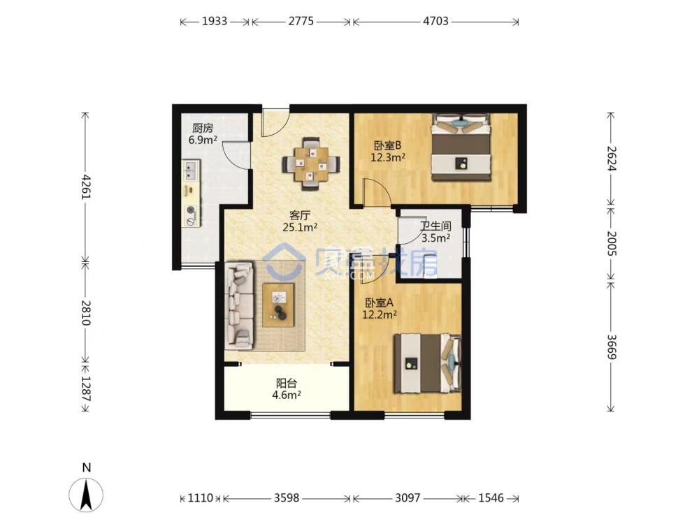 中泰财富湘江  0室0厅0卫   68.00万