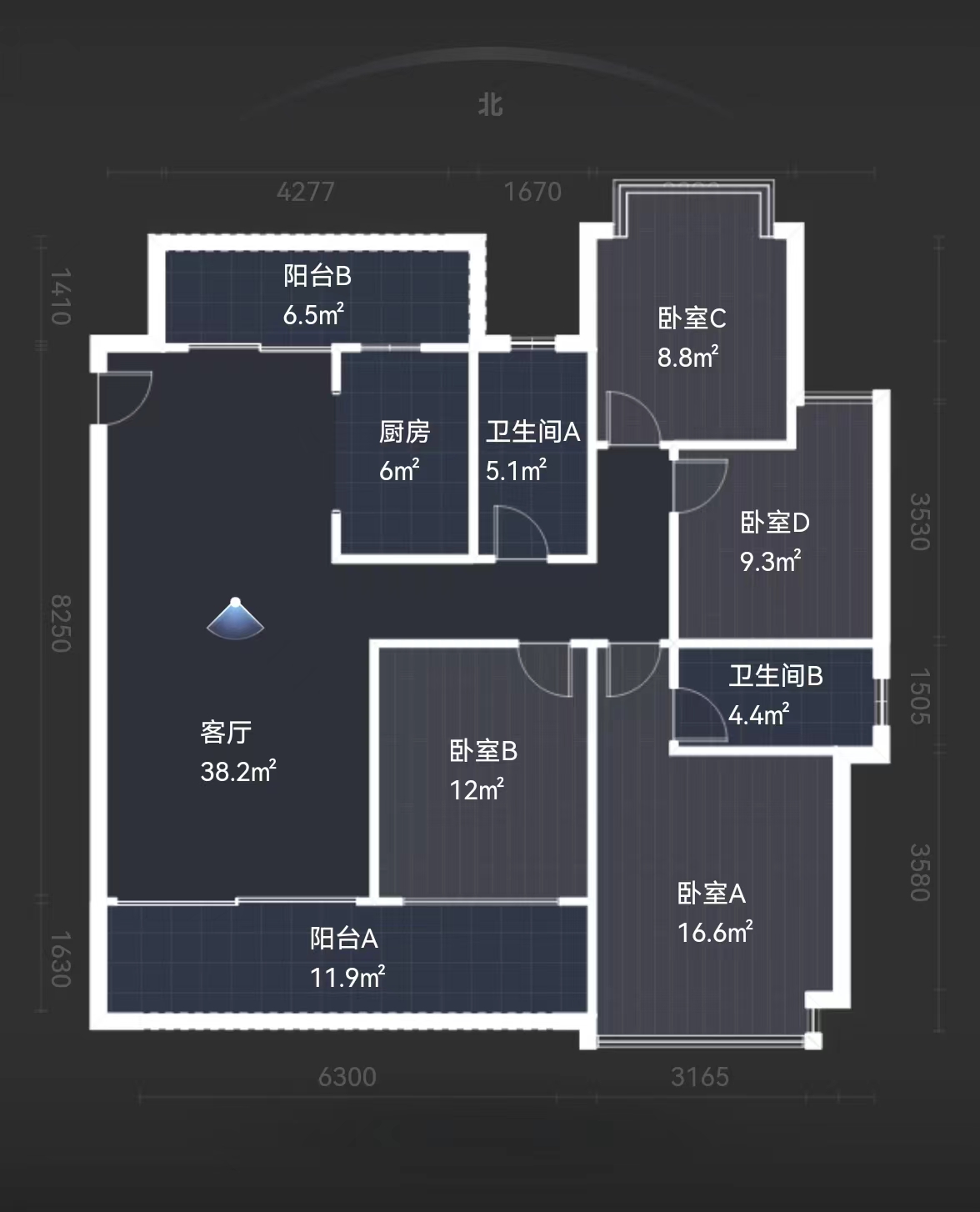 经世龙城 4室2厅2卫 110.0万 经世龙城 4室2厅2卫 110.0万室内图