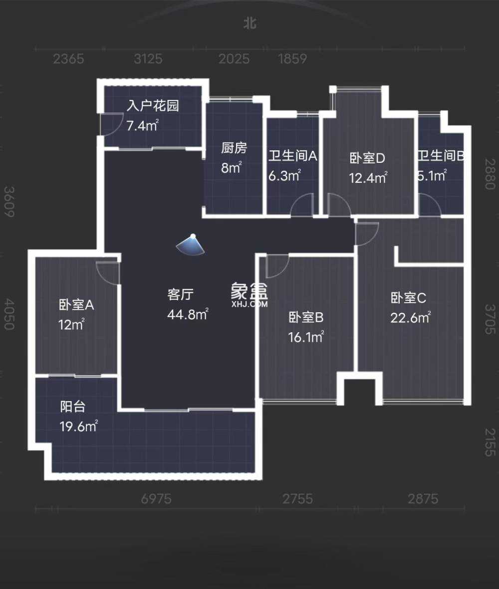 山水文园  4室2厅1卫   81.30万