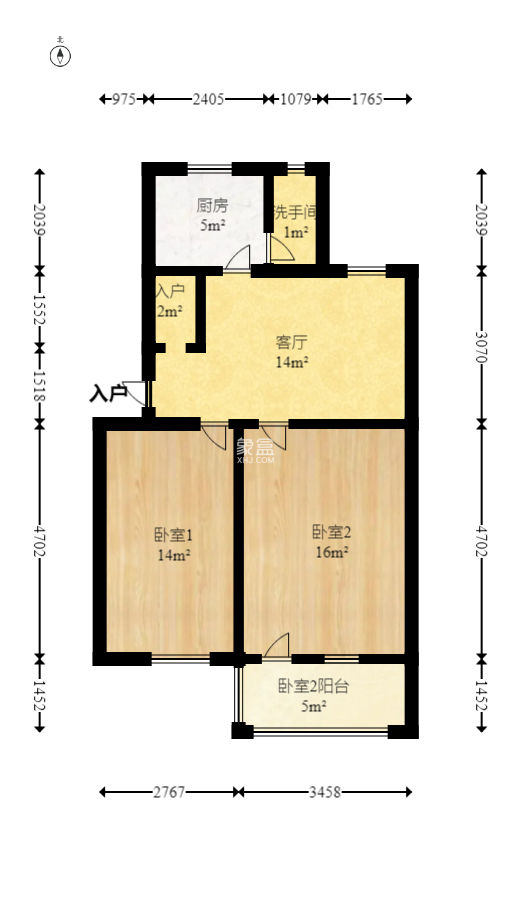 狮子山一片  2室1厅1卫   38.00万