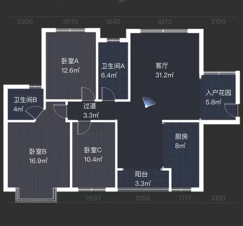 康馨佳园  3室2厅2卫   61.80万