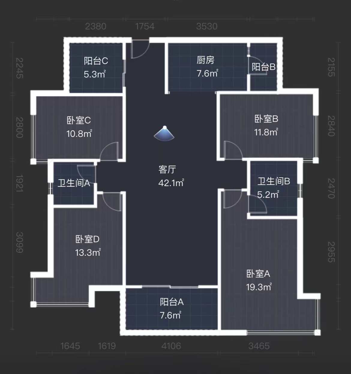 蓝溪谷 4室2厅2卫 90.0万 蓝溪谷 4室2厅2卫 90.0万室内图