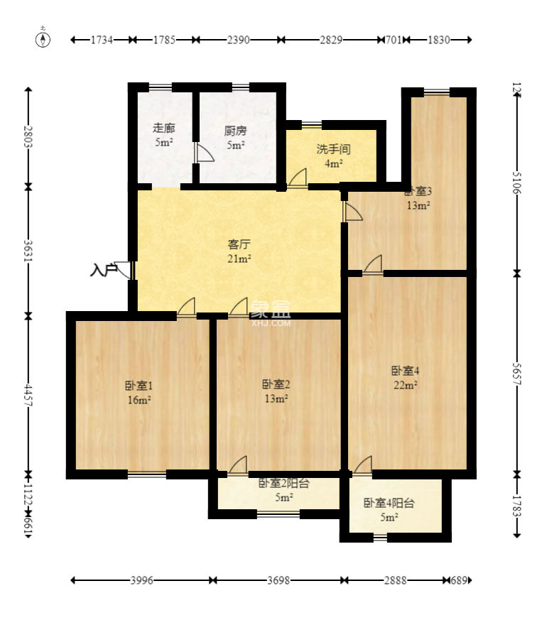 中南石油局宿舍  3室2厅1卫   108.00万