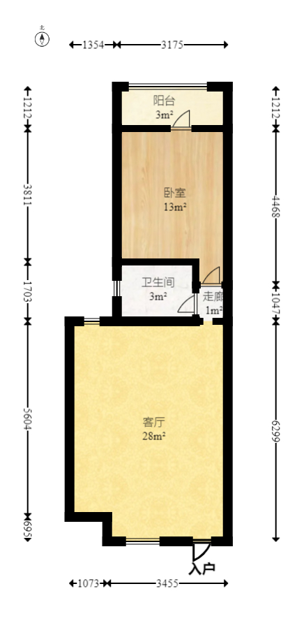 华天LOHO小镇  1室1厅1卫    21.8万 华天LOHO小镇  1室1厅1卫    21.8万户型图