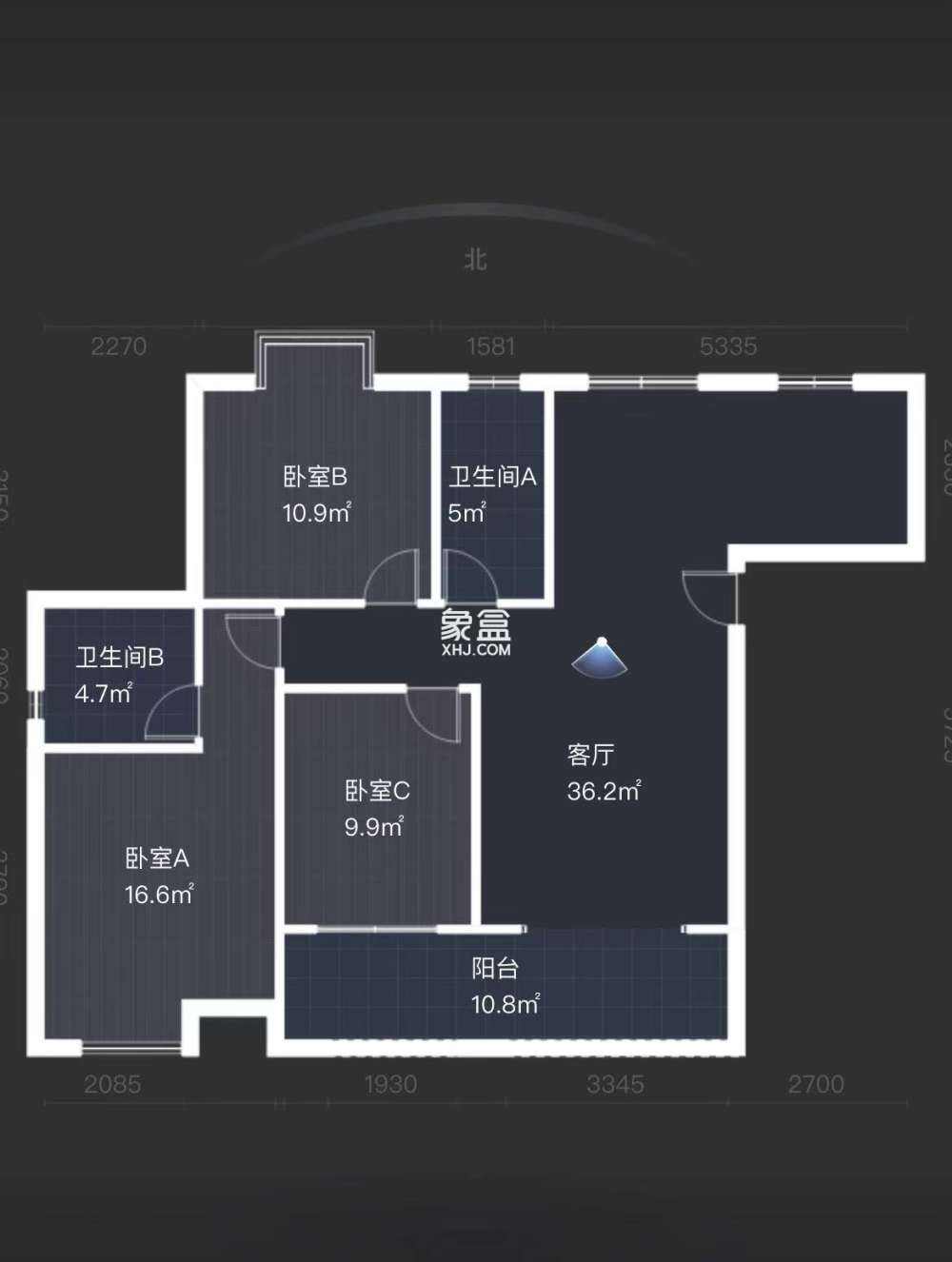 建设家园  3室2厅2卫   75.00万
