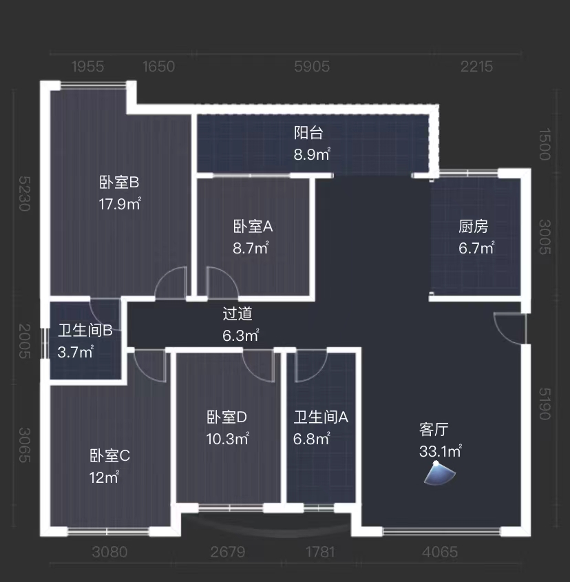 红盾雅园  3室2厅2卫   88.60万