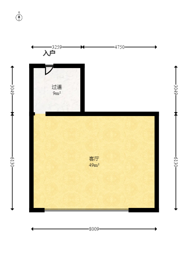 枫林家园  3室2厅1卫   75.80万室内图1
