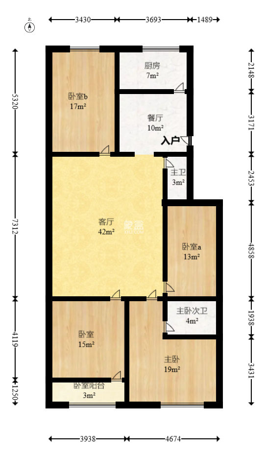 影珠山大厦  4室2厅2卫   85.00万