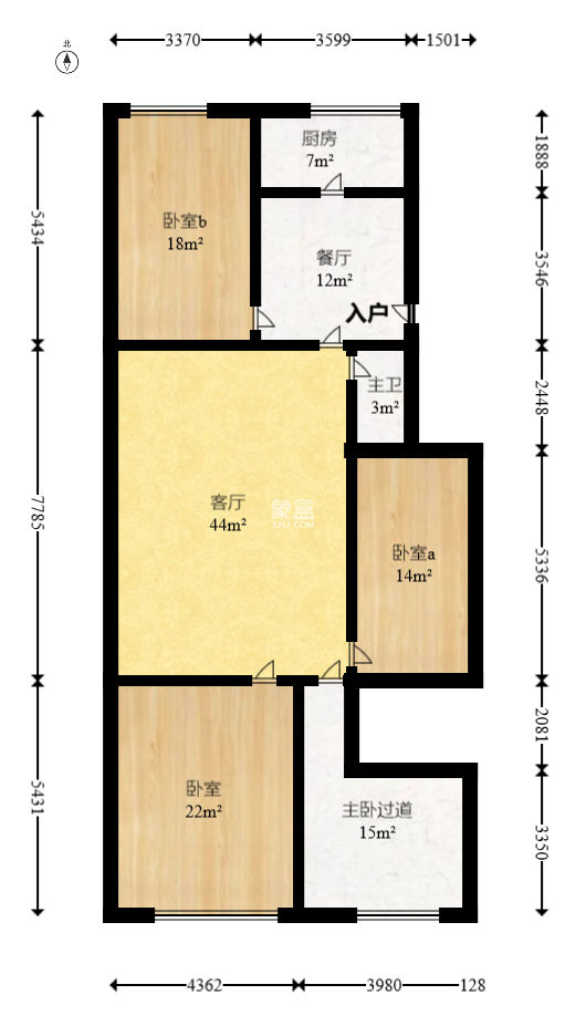 影珠山大厦  4室2厅2卫   85.00万