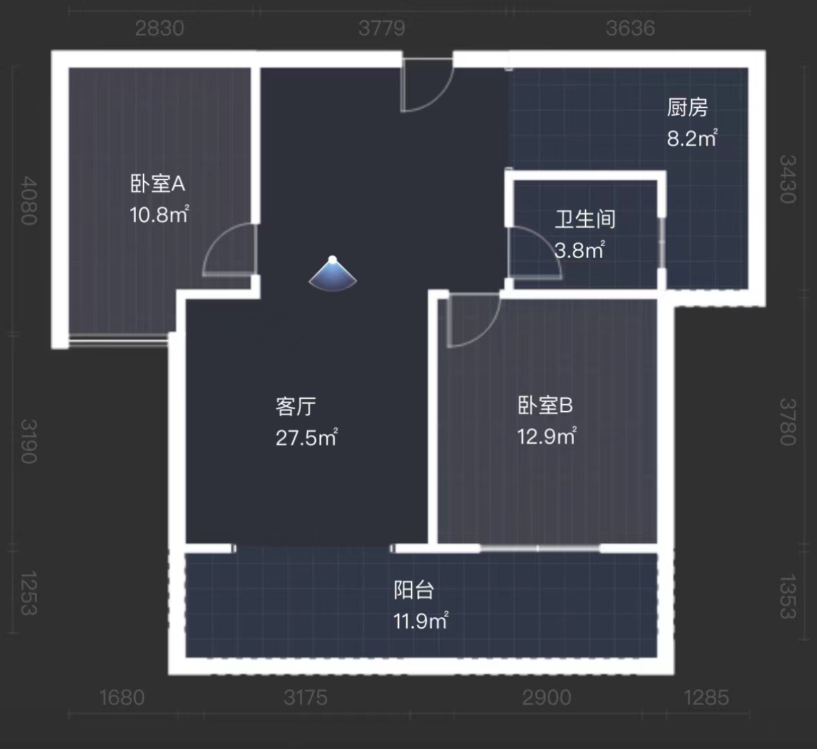 建设家园 2室2厅1卫 35.00万 建设家园 2室2厅1卫 35.00万室内图