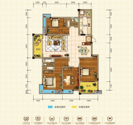 磐龙生态社区 4室2厅2卫 74.80万 磐龙生态社区 4室2厅2卫 74.80万室内图