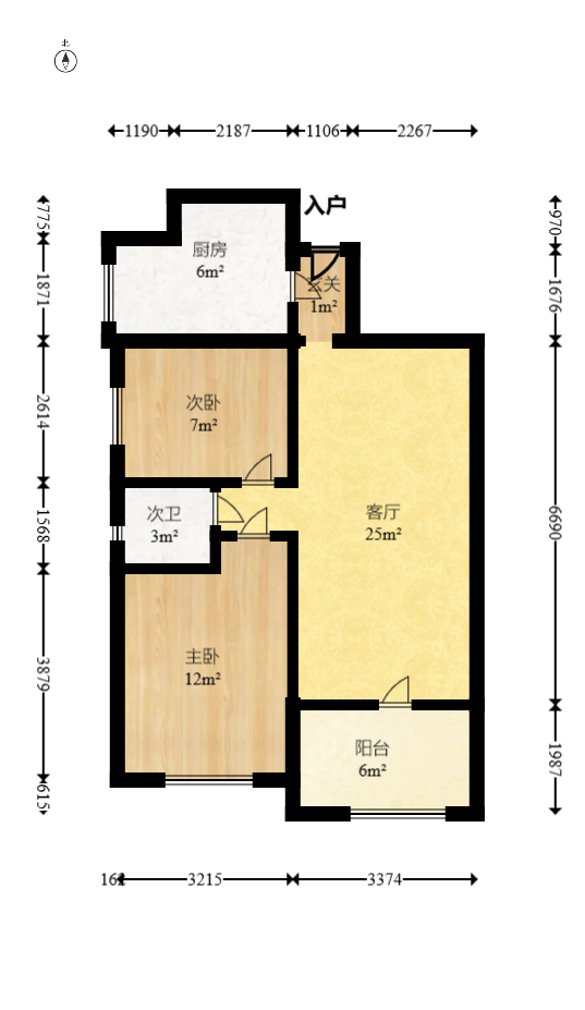 印山蓝色海岸  2室2厅1卫    58.0万室内图1