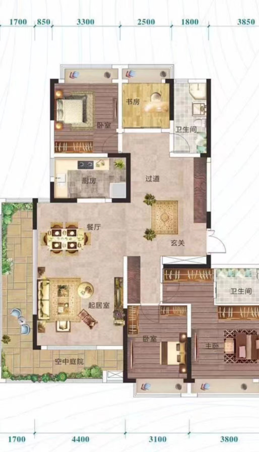 水木阳光里  4室2厅2卫   100.00万