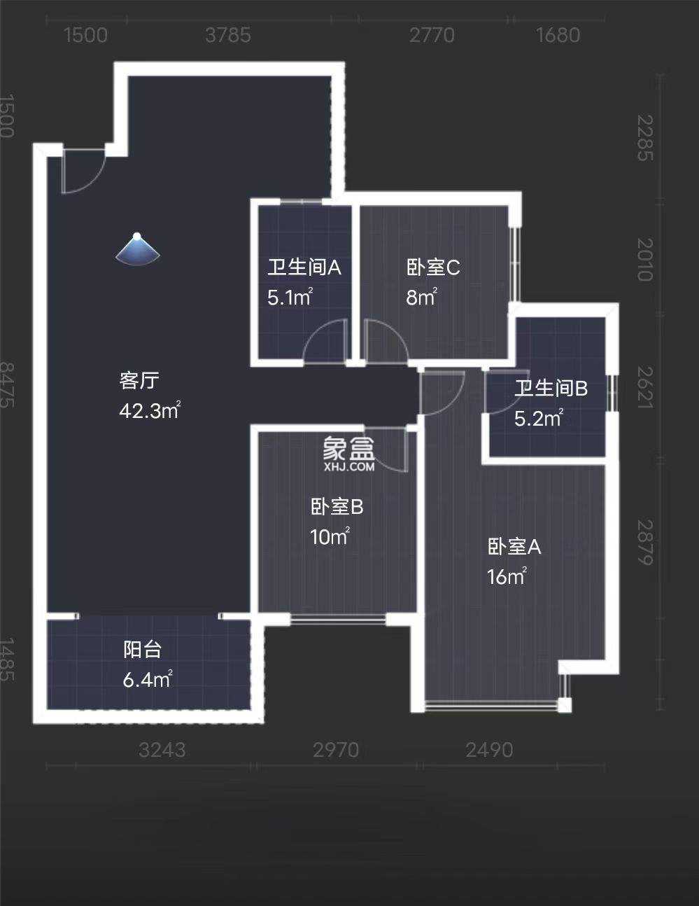 西郡佳园  3室2厅2卫   60.00万