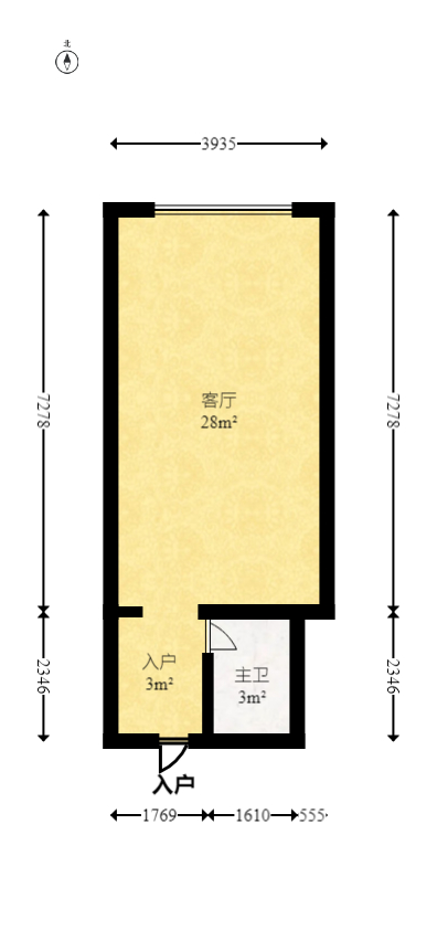 摩天一号  1室1厅1卫   41.90万室内图1