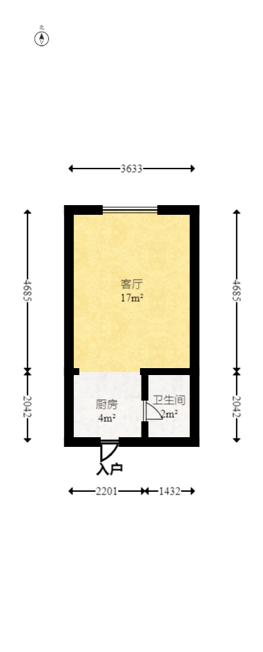 中建悦和城  1室1厅1卫   37.90万室内图1