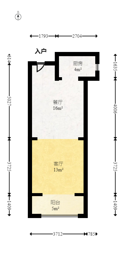 未来漫城 3室2厅1卫 60.0万 未来漫城 3室2厅1卫 60.0万户型图