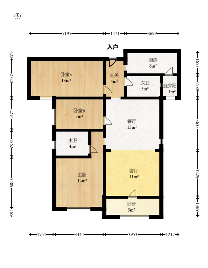 中国铁建梅溪青秀二期  3室2厅2卫    141.0万室内图1