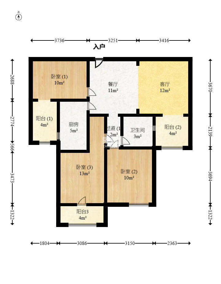 怡海星城  3室2厅1卫   58.00万