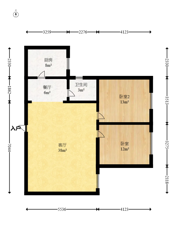 楚天世纪城东苑  3室2厅2卫    82.8万 楚天世纪城东苑  3室2厅2卫    82.8万户型图