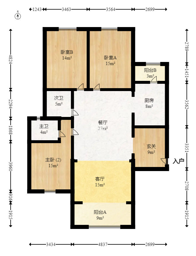 城市山水豪园（山水城市风景）  3室2厅2卫   135.90万