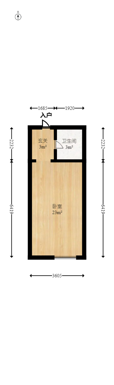 嘉宇银杉（嘉宇西苑）  2室2厅1卫   34.80万室内图1