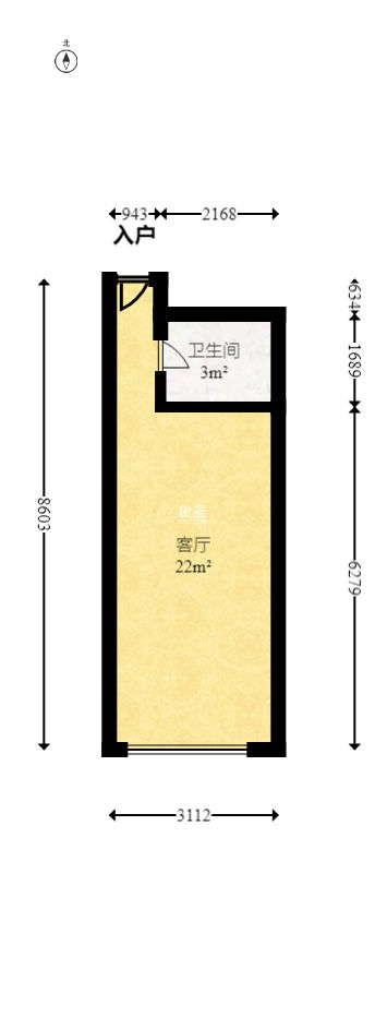 未来蜂巢  1室1厅1卫   18.80万