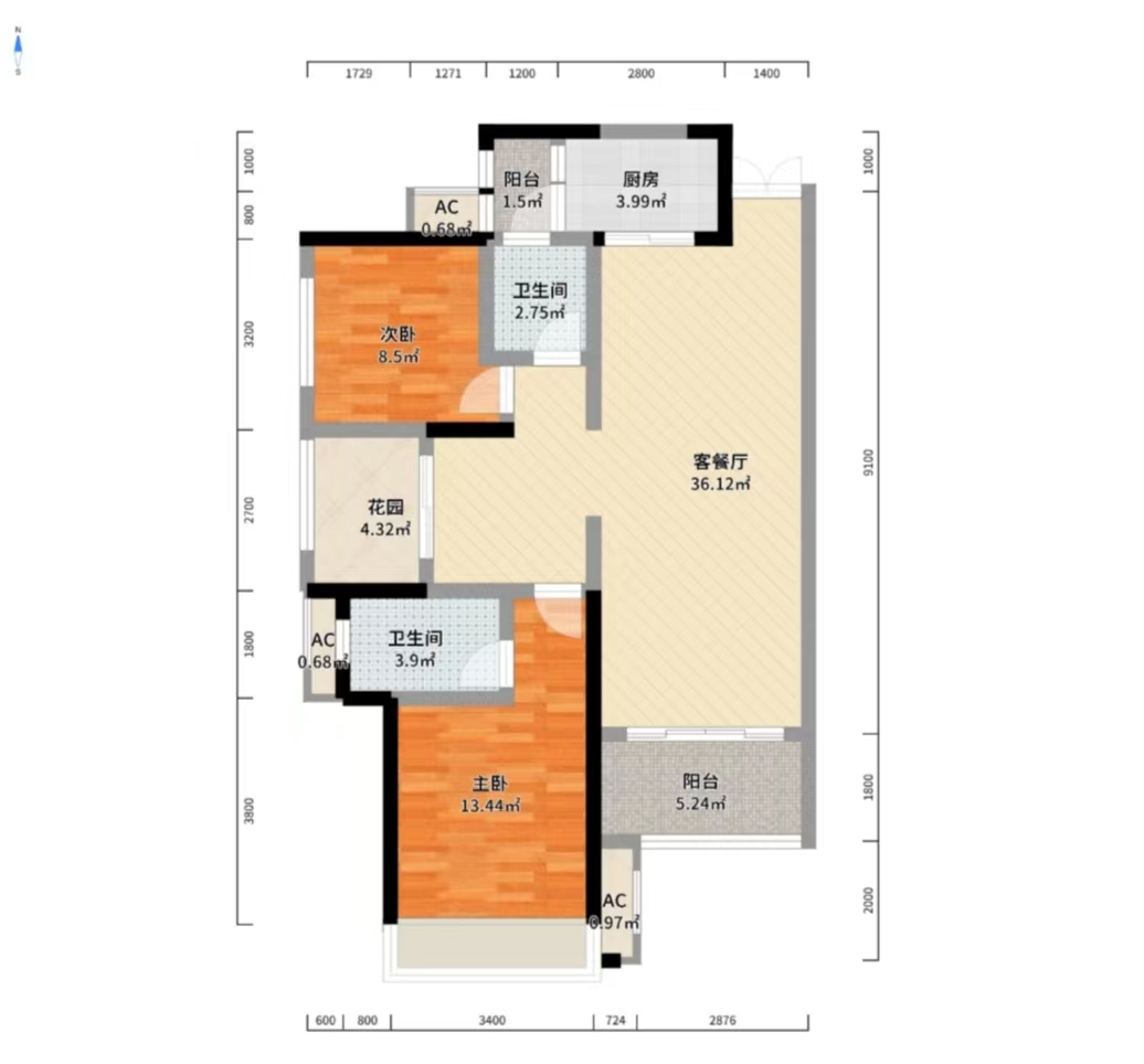 湘银星城  3室2厅2卫   48.00万 湘银星城  3室2厅2卫   48.00万室内图