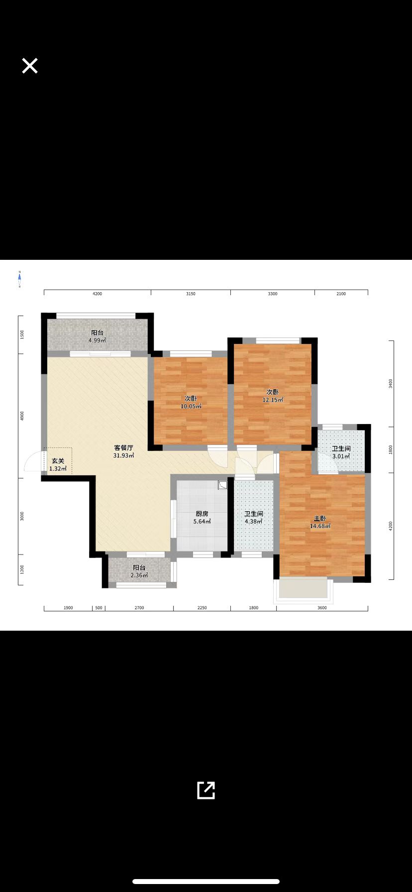 西郡佳园 3室2厅2卫 60.0万 西郡佳园 3室2厅2卫 60.0万室内图
