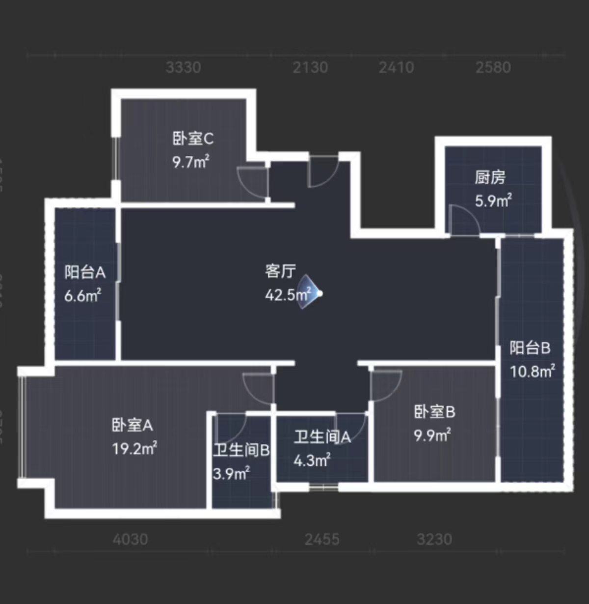 奥园养生城  3室2厅2卫   102.00万