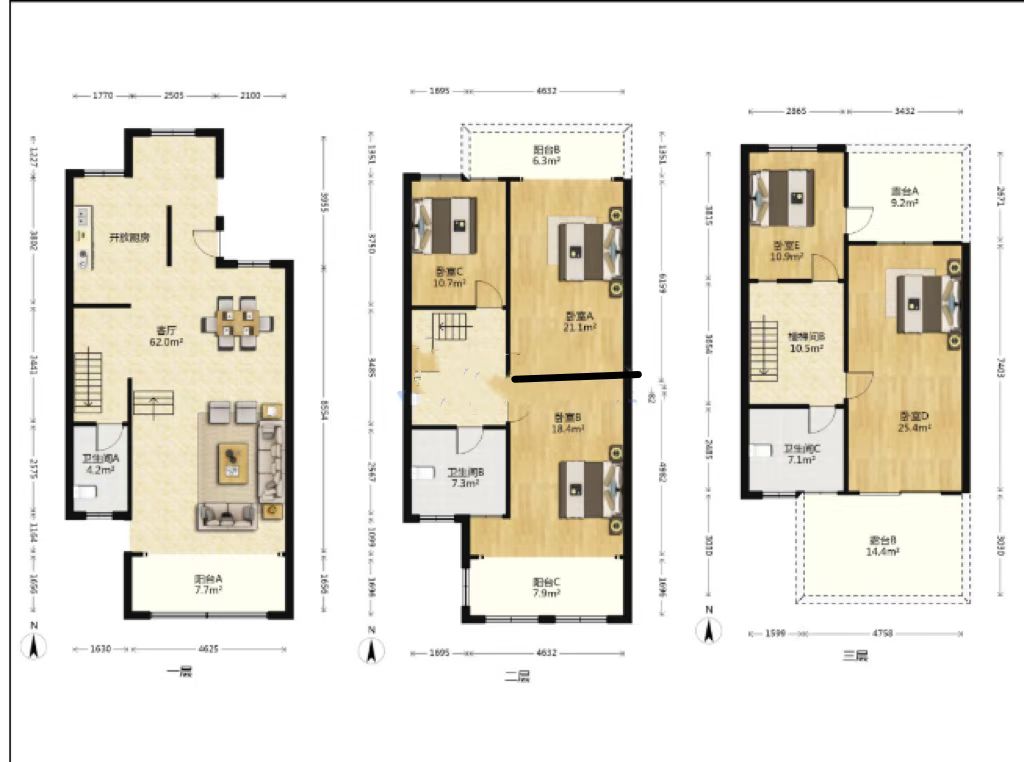 青龙湾(中央小镇) 4室2厅1卫 188.0万 青龙湾(中央小镇) 4室2厅1卫 188.0万室内图