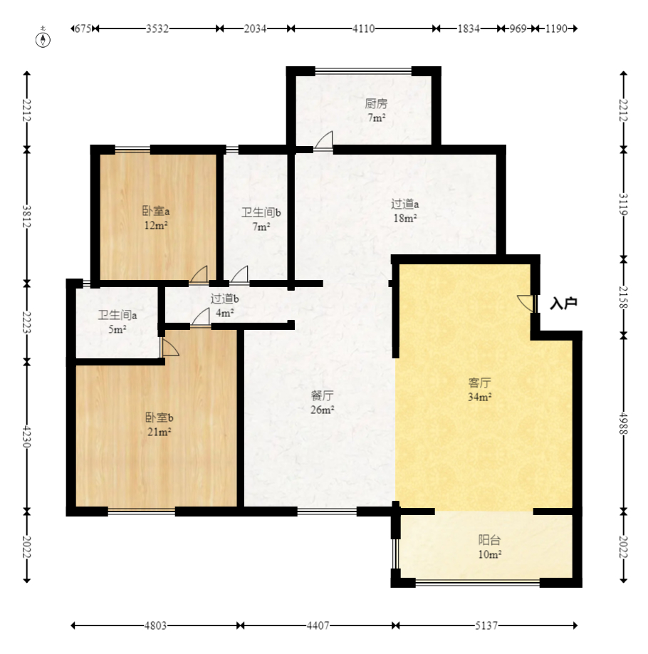 和美星城  5室2厅3卫   160.00万室内图1