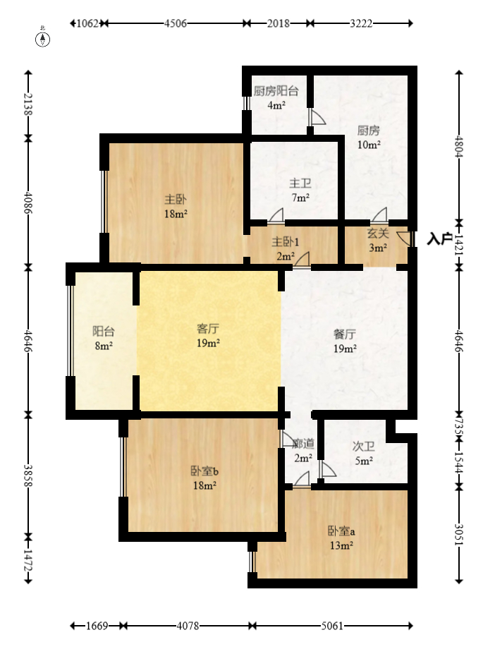 金茂梅溪湖 3室2厅2卫 208.00万 金茂梅溪湖 3室2厅2卫 208.00万户型图