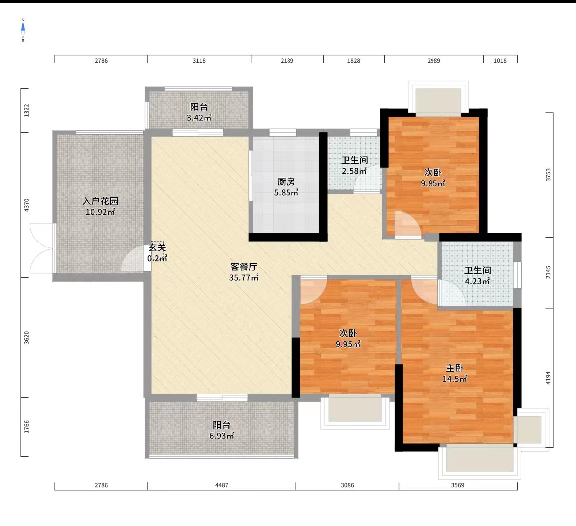 时代新城(翰林府) 4室2厅2卫 55.80万 时代新城(翰林府) 4室2厅2卫 55.80万室内图