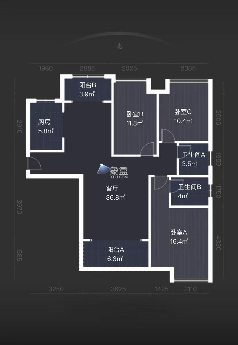 山水豪庭 3室2厅2卫 60.0万 山水豪庭 3室2厅2卫 60.0万室内图