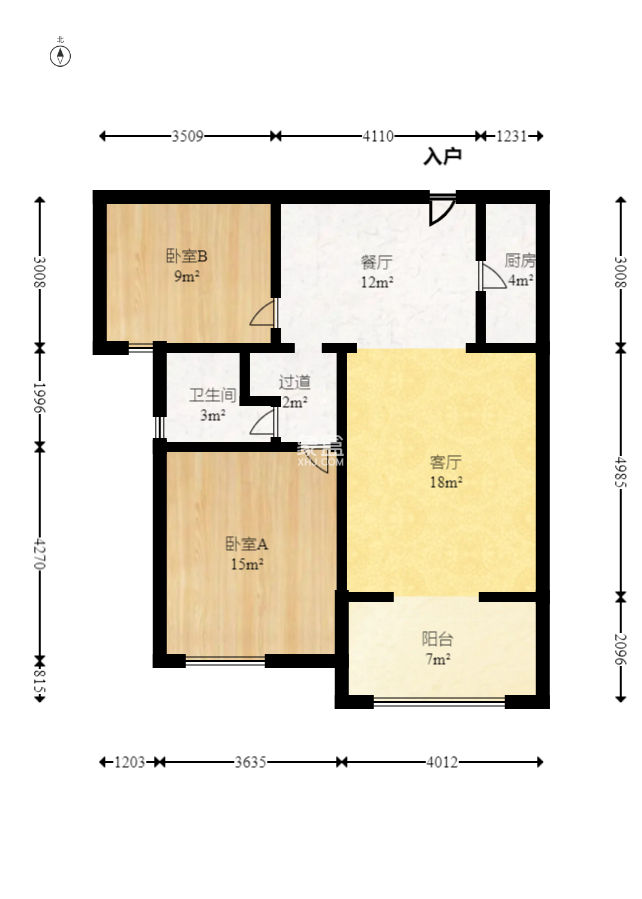 长大卧琥  2室1厅1卫   83.00万